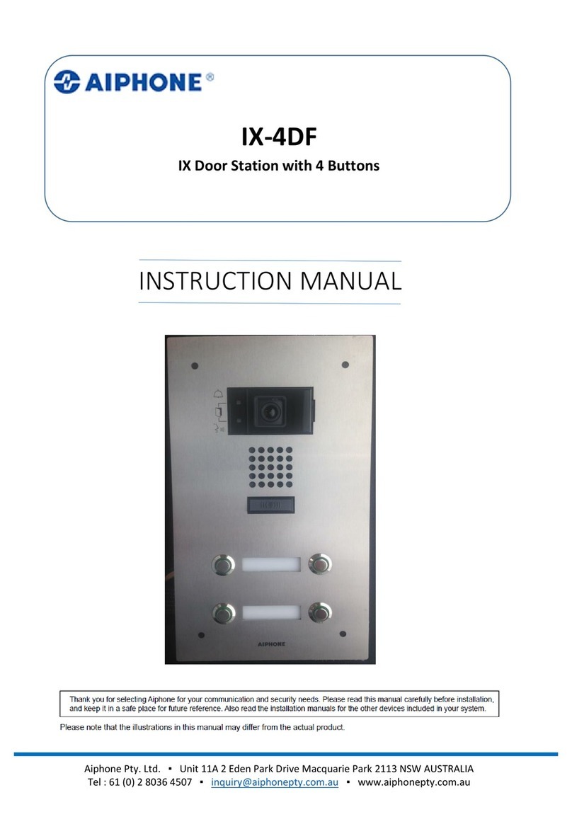 Aiphone IX-4DF instruction manual