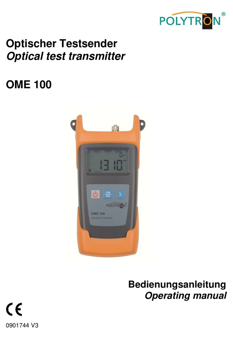 Polytron OME 100 operating manual
