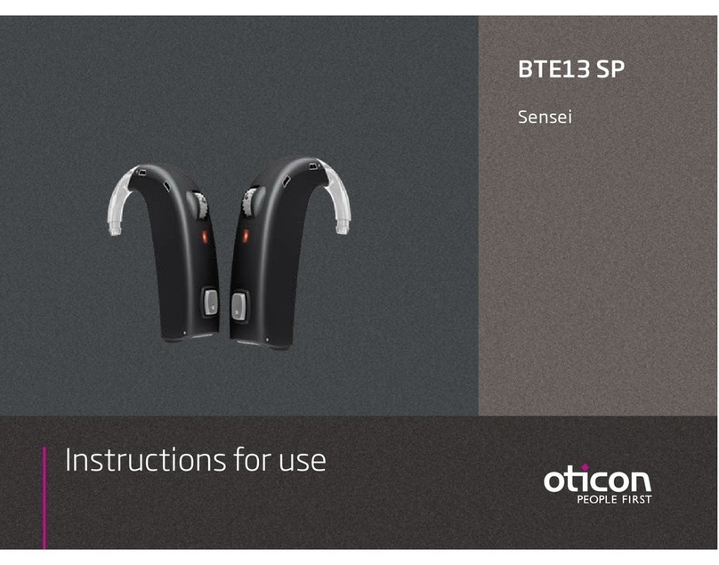 oticon Chili BTE 13 SP Instructions for use