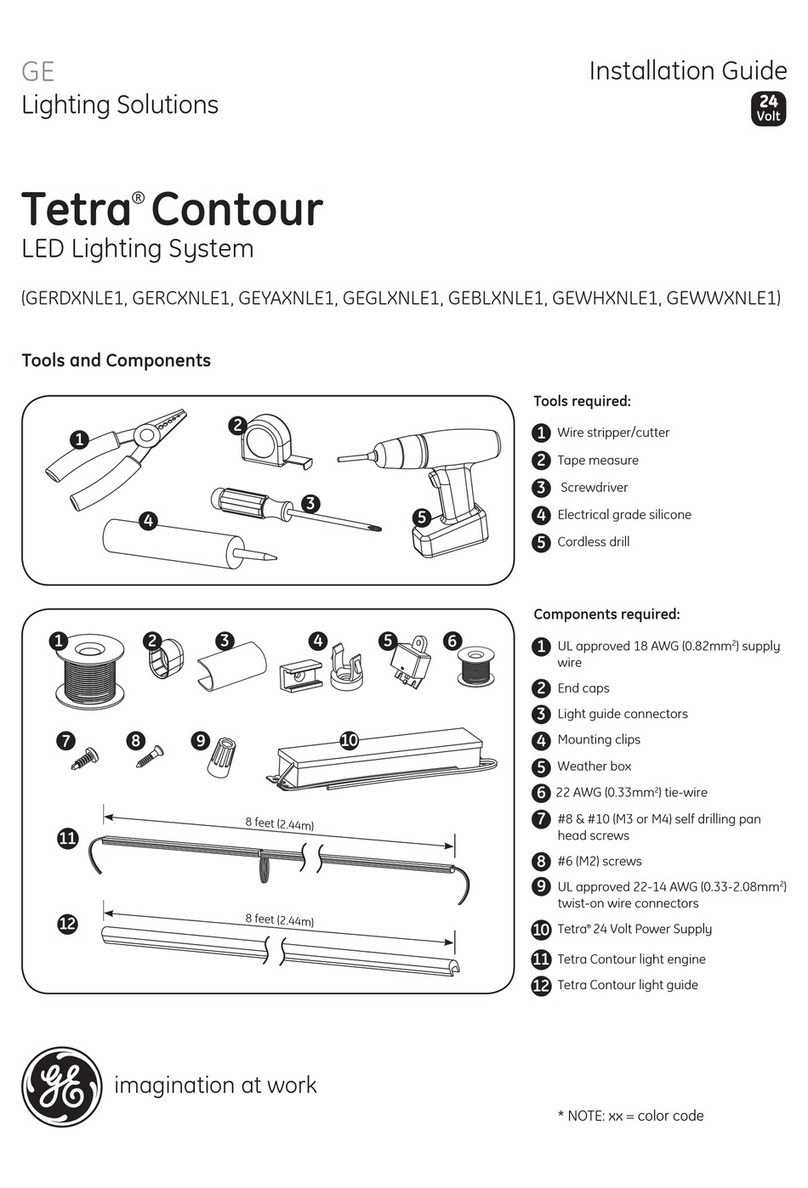 GE Lighting Tetra Contour installation guide