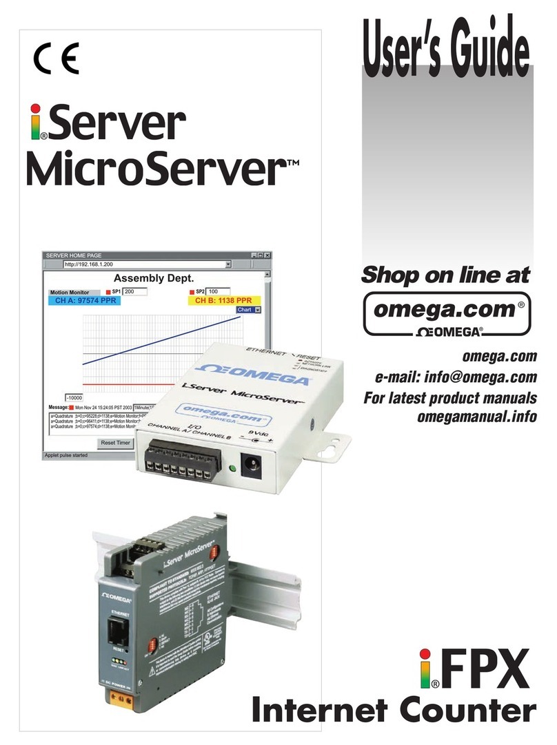 Omega iServer Microserver User manual