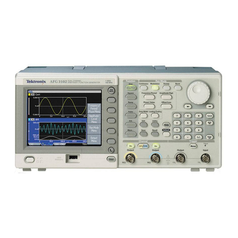 Tektronix AFG3011 User manual