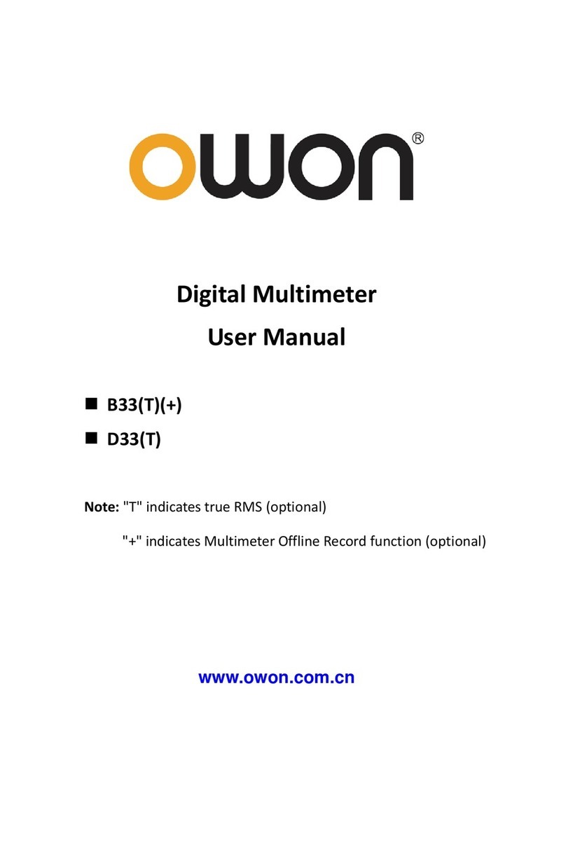 Owon B33T user manual