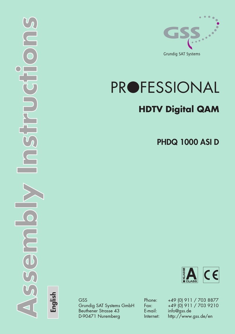 GSS PHDQ 1000 ASI DF Assembly instructions