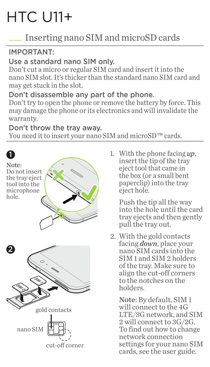HTC U11+ User manual