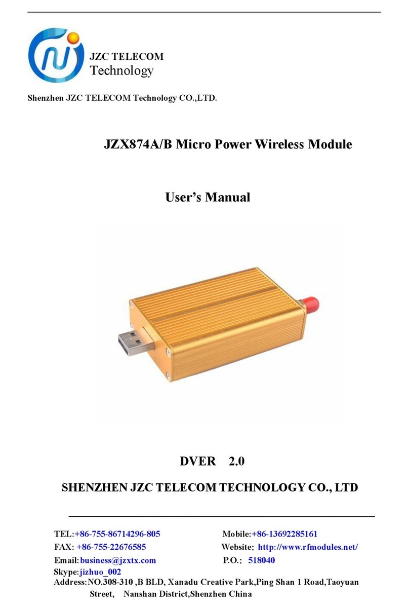 Shenzhen JZC Telecom Technology JZX874A user manual
