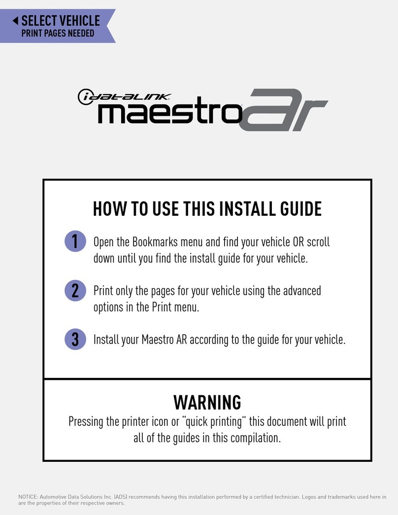iDataLink Maestro AR-CH4 install guide