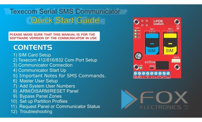 Fox Electronics GSM52S User manual