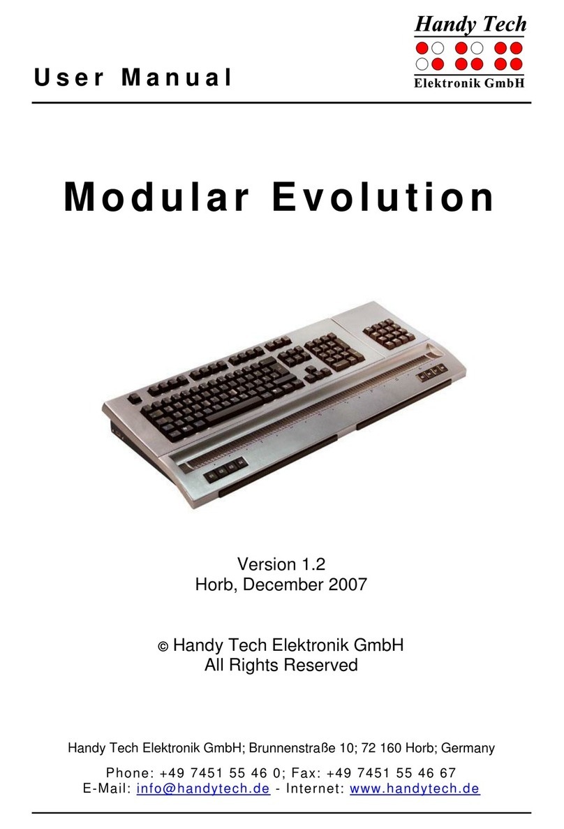 HandyTech Modular Evolution 88 user manual HandyTech Modular Evolution 88 user manual
