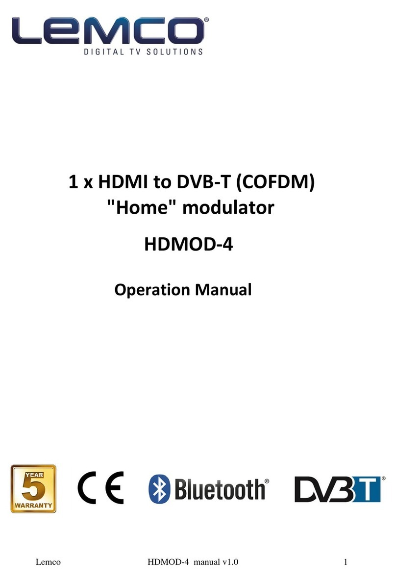 Lemco HDMOD-4 Operation manual