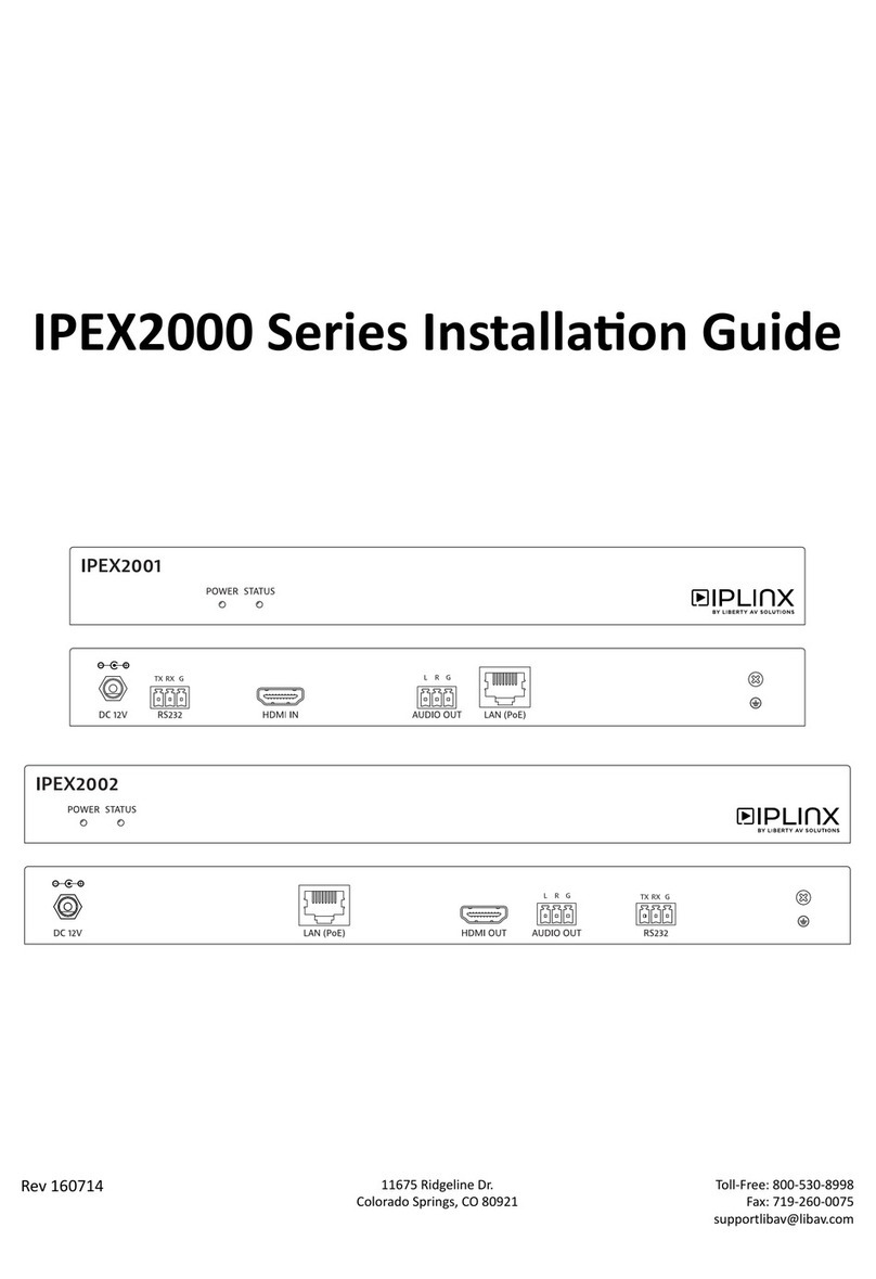 IPLINX IPEX2001 installation guide