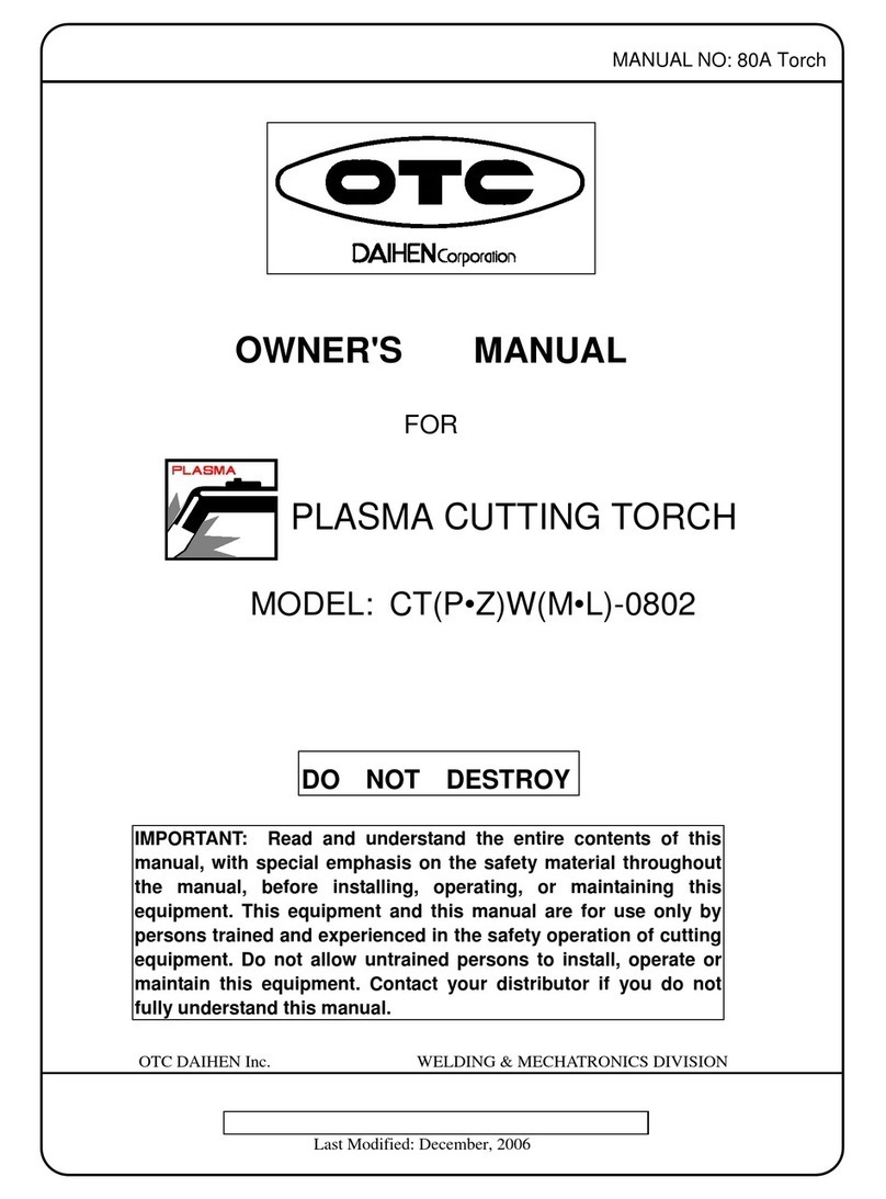 OTC CTPWM-0802 owner's manual