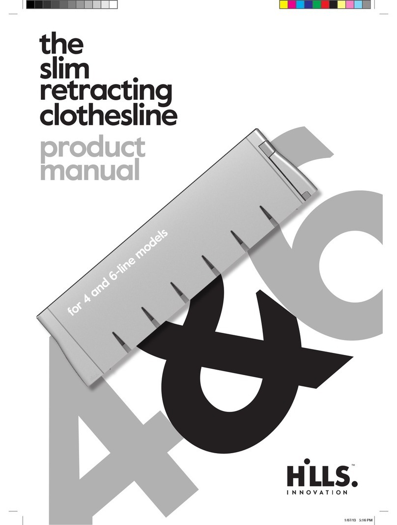 Hills Slim Retracting 4-Line product manual
