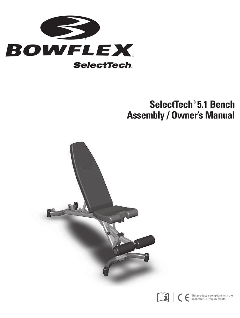 Bowflex SelectTech 5.1 Bench Assembly & owners manual Bowflex SelectTech 5.1 Bench Assembly & owners manual