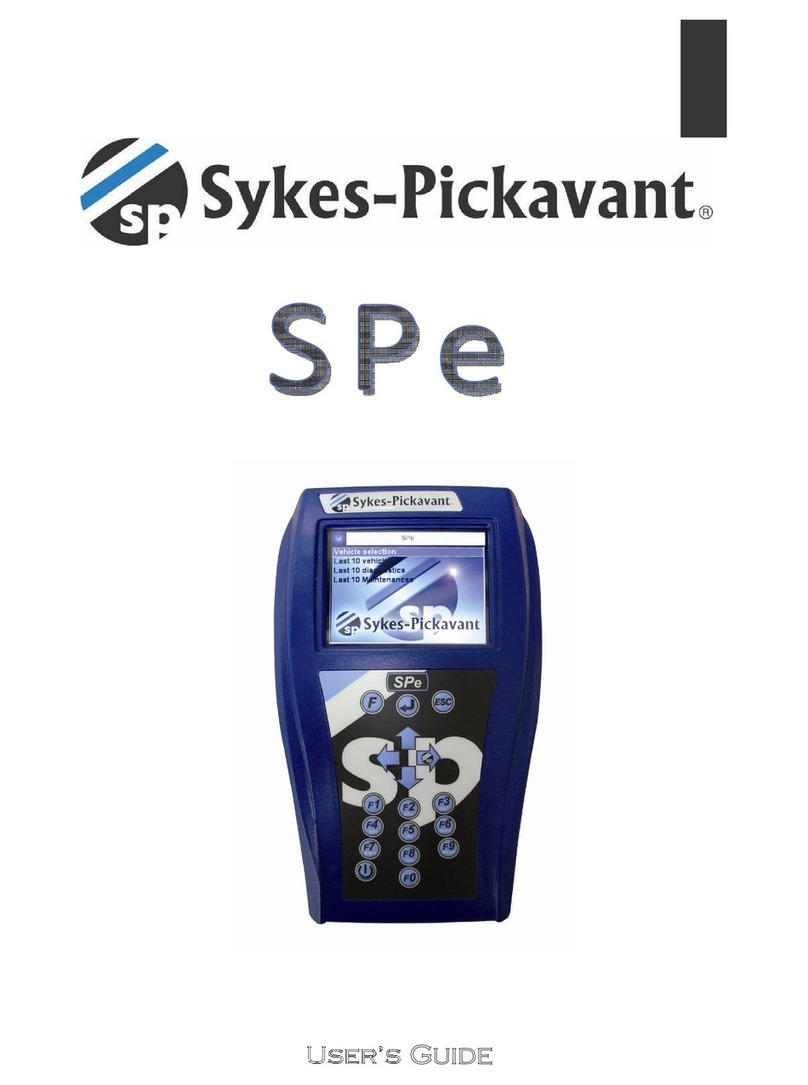Sykes-Pickavant SPe user manual