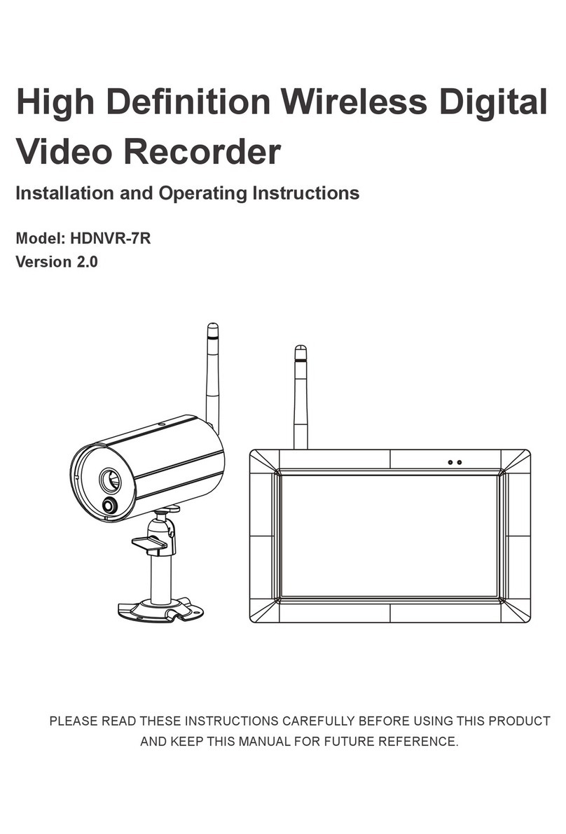 Secufirst HDNVR-7R Installation and operating instructions