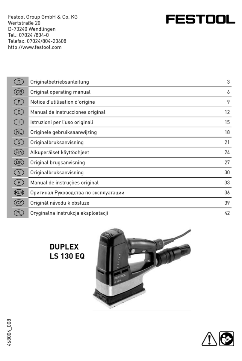 Festool Duplex LS 130 EQ Installation instructions