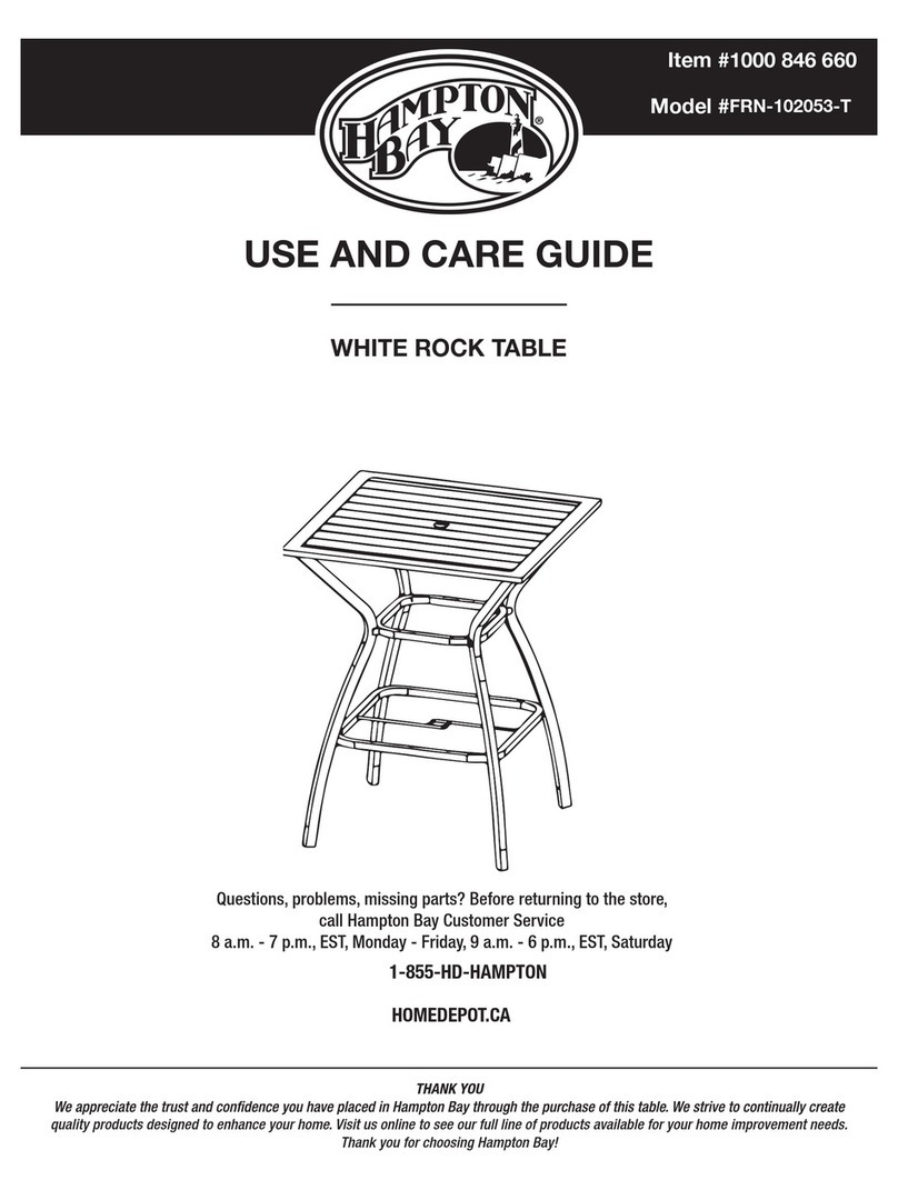HAMPTON BAY FRN-102053-T Use and care guide