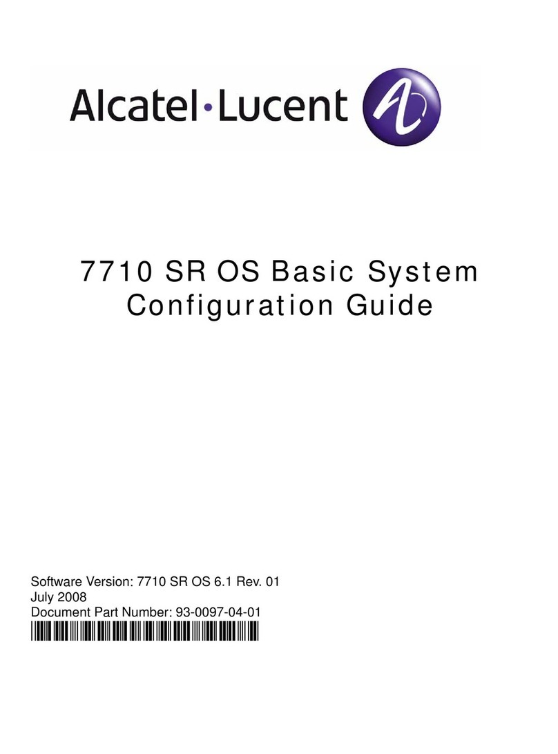 Alcatel-Lucent 7710 SR SONET User manual