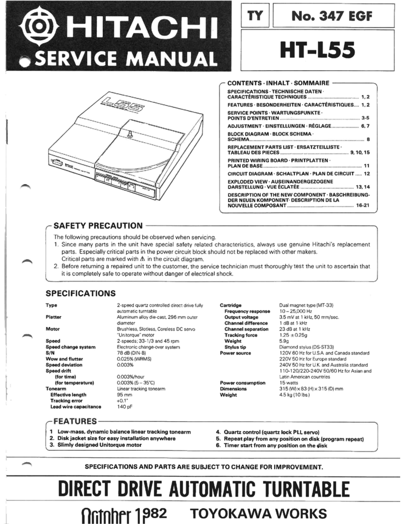 Hitachi HT-L55 Service manual