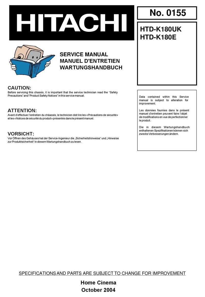 Hitachi HTD-K180UK Service manual