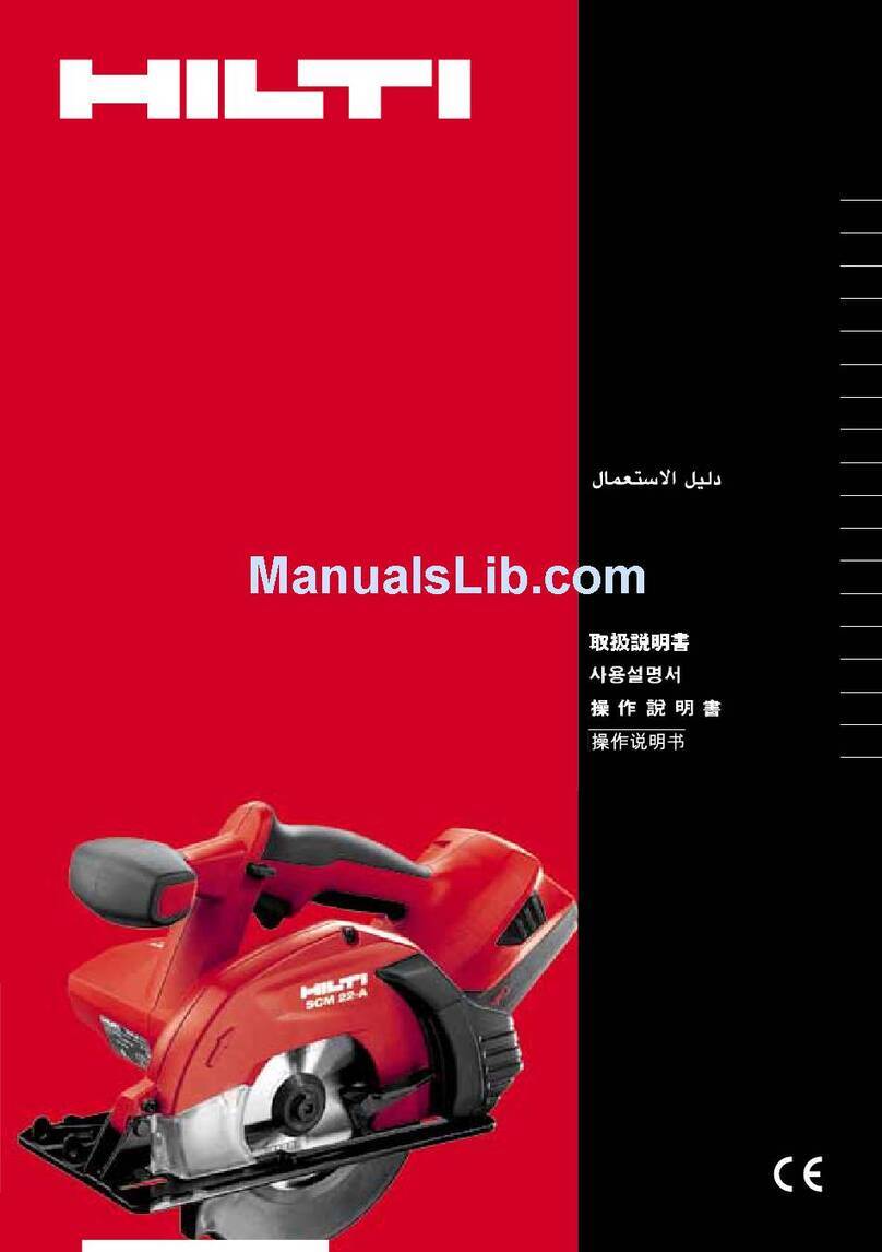 Hilti SCM 22-A operating instructions