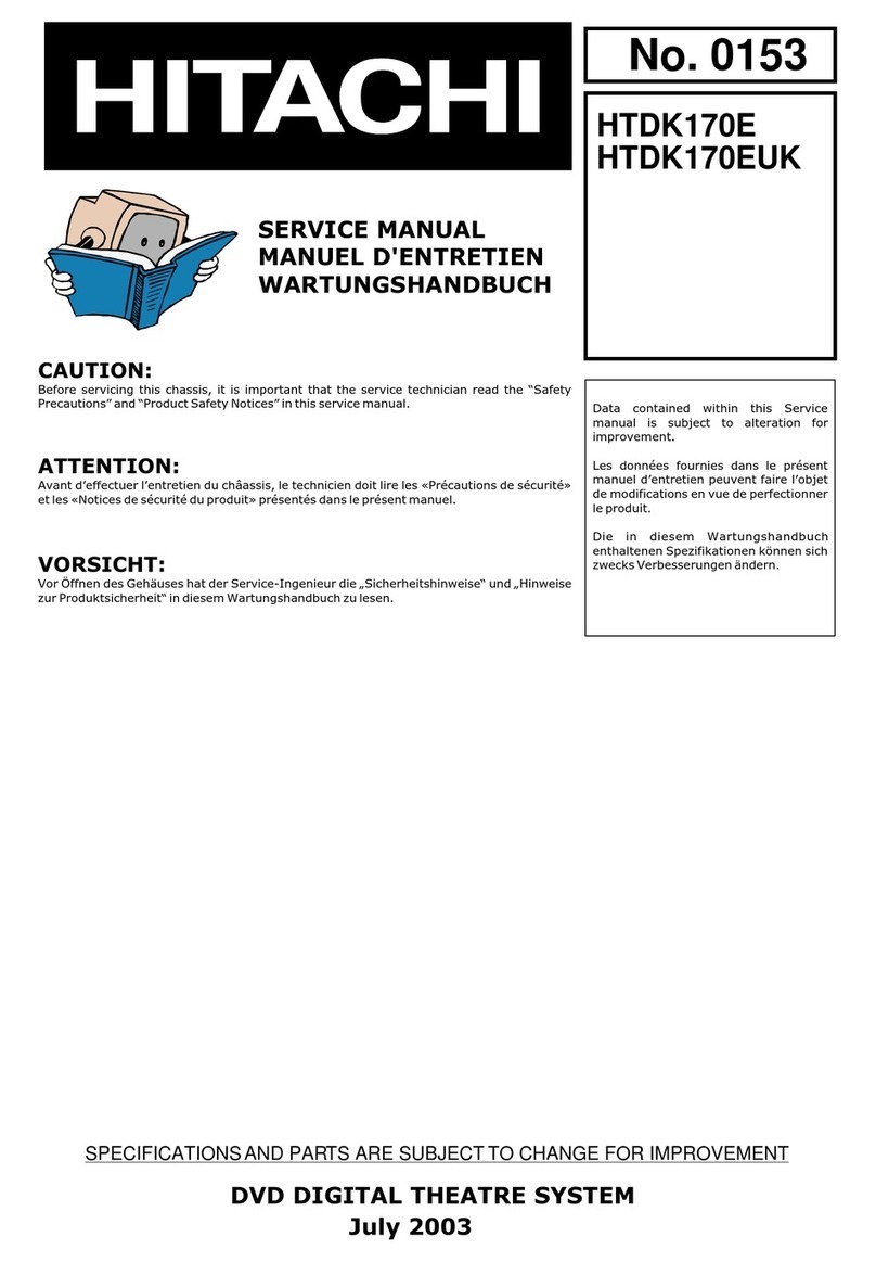 Hitachi HTDK170E Service manual