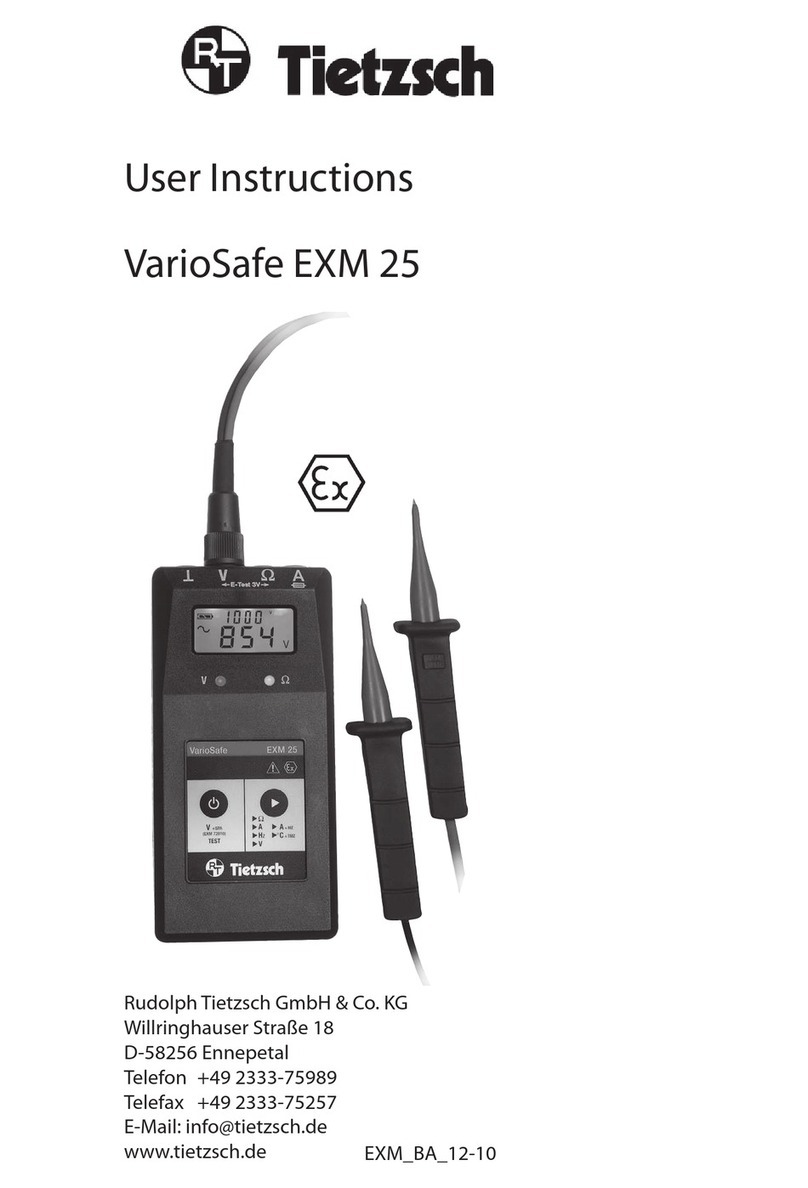 Tietzsch VARIOSAFE EXM 25 User instructions