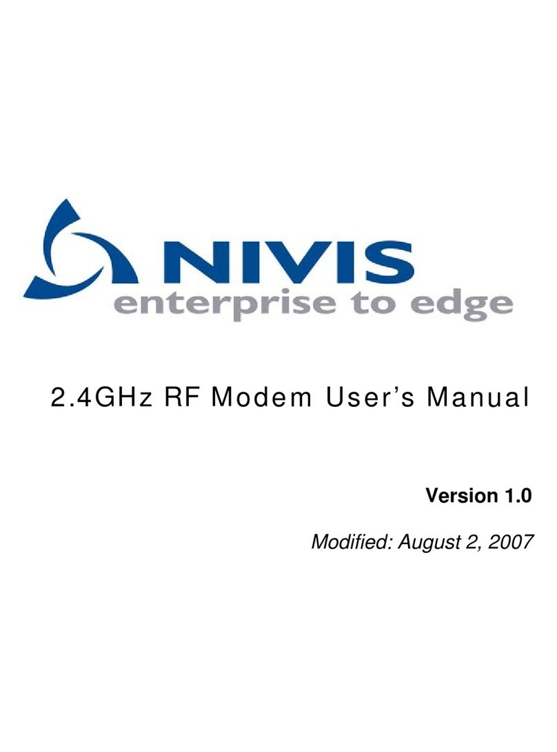 Nivis RF-P9-06-01-01 user manual