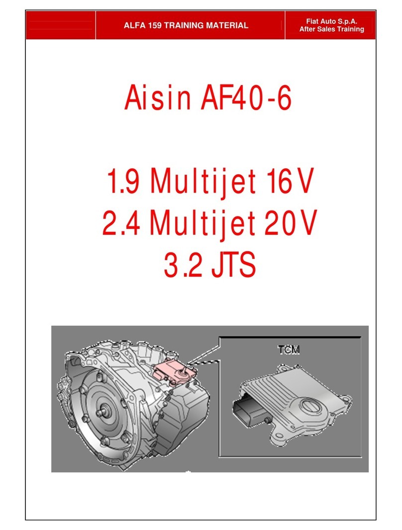 Fiat Aisin AF40-6 User manual