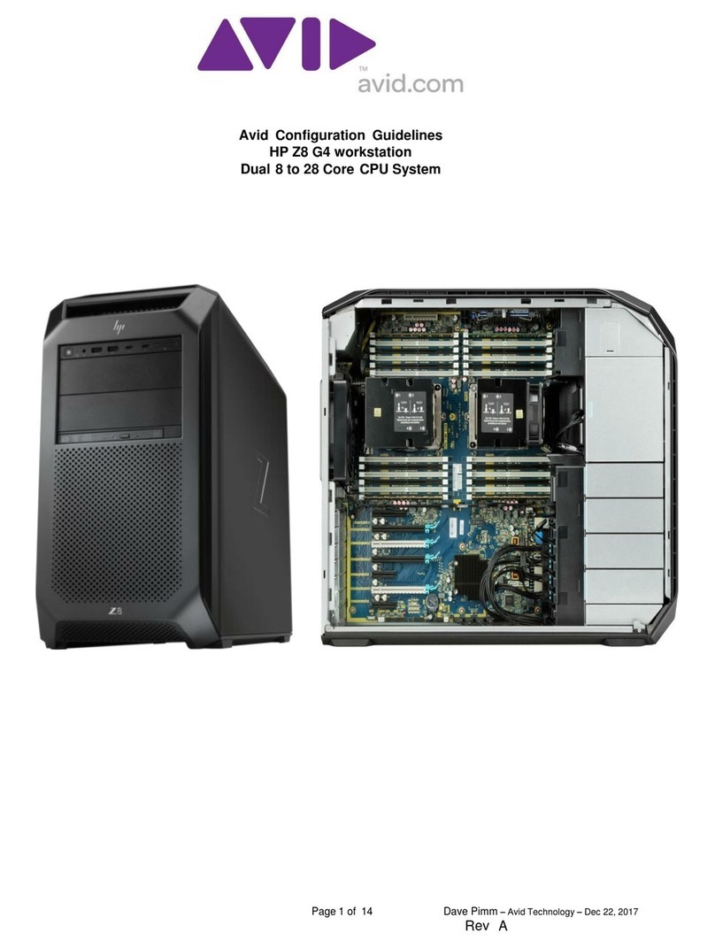 Avid Technology HP Z8G4 Instruction Manual Avid Technology HP Z8G4 Instruction Manual