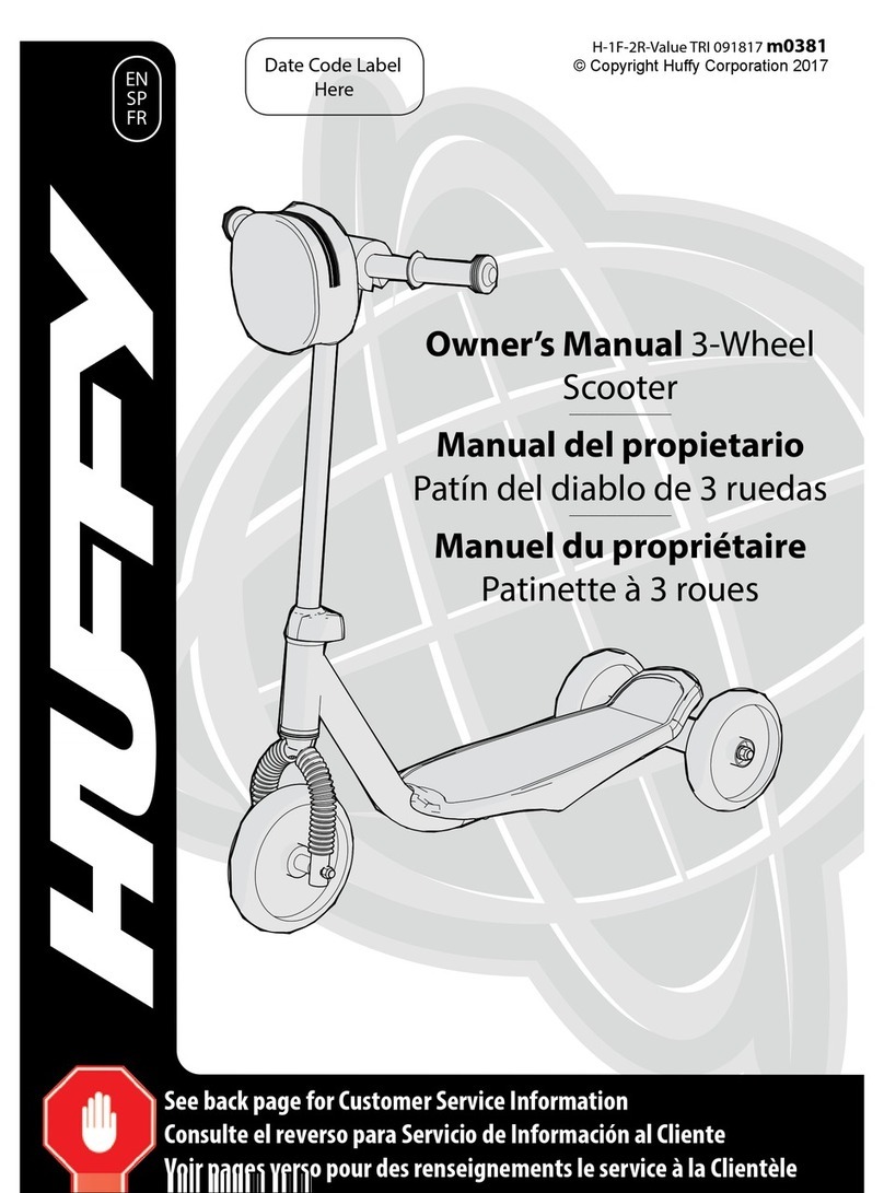 Huffy m0381 User manual