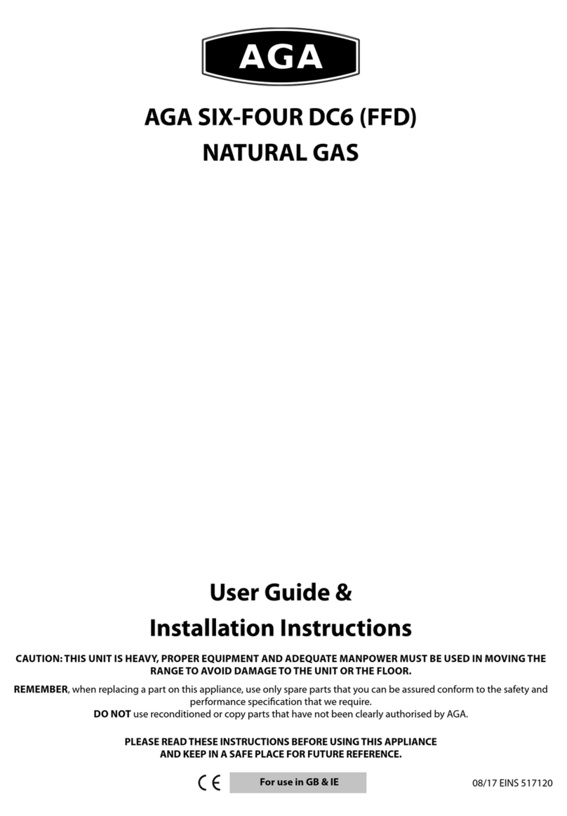 AGA SIX-FOUR DC6 FFD User's guide & installation instructions