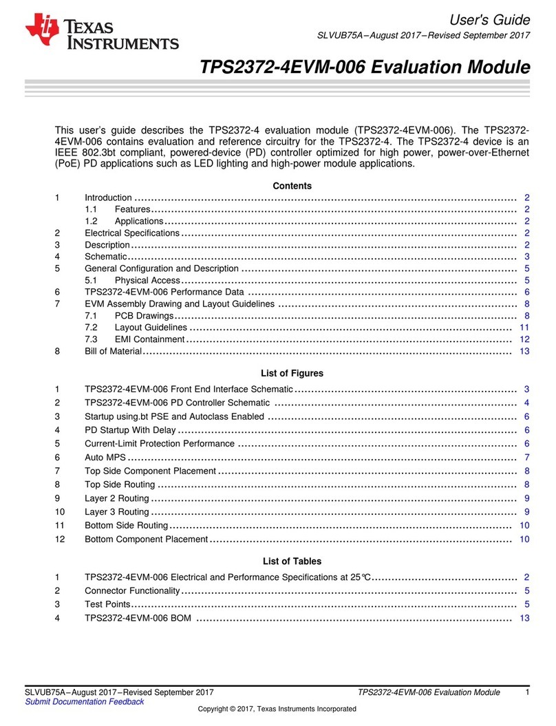 Texas Instruments TPS2372-4EVM-006 User manual