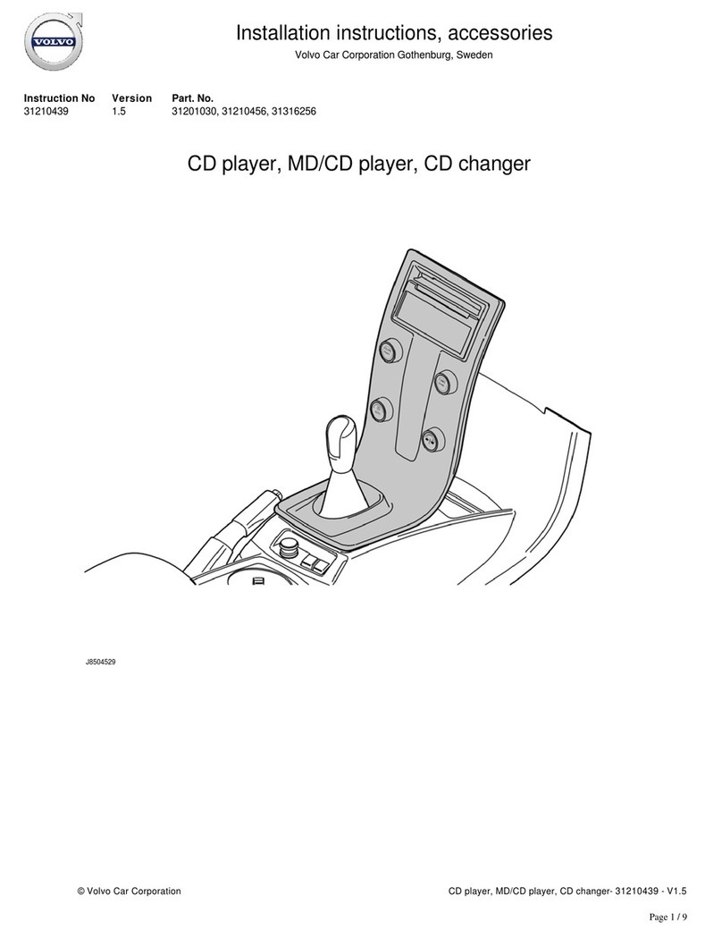 Volvo 31210456 installation instructions