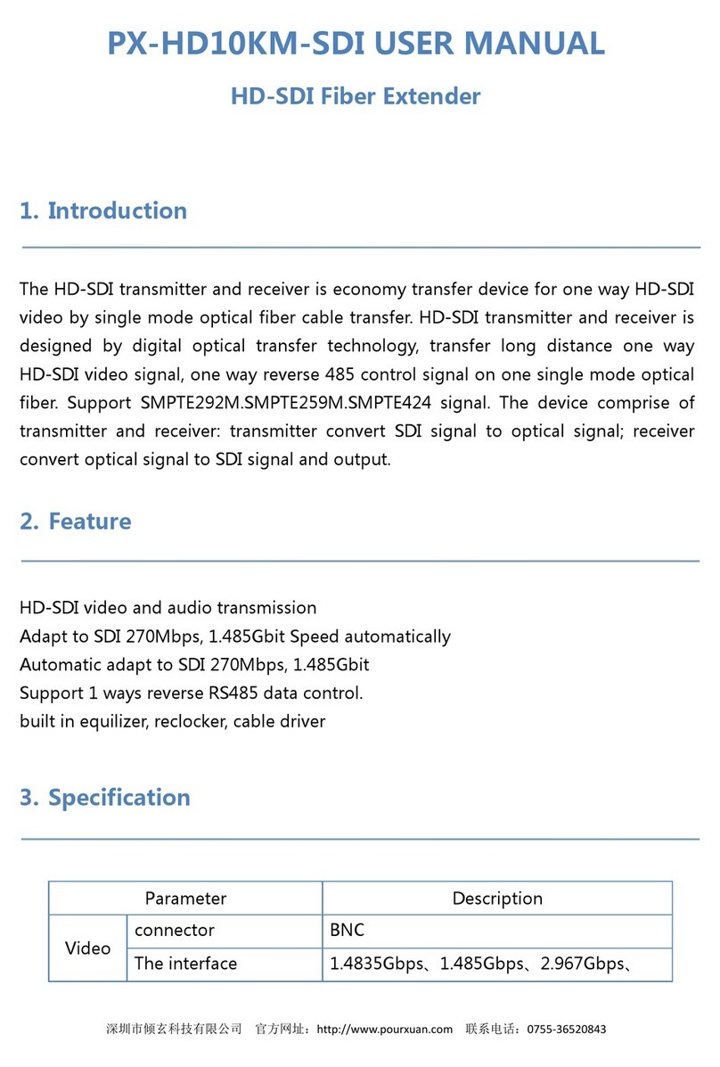 PourXuan PX-HD10KM-SDI user manual