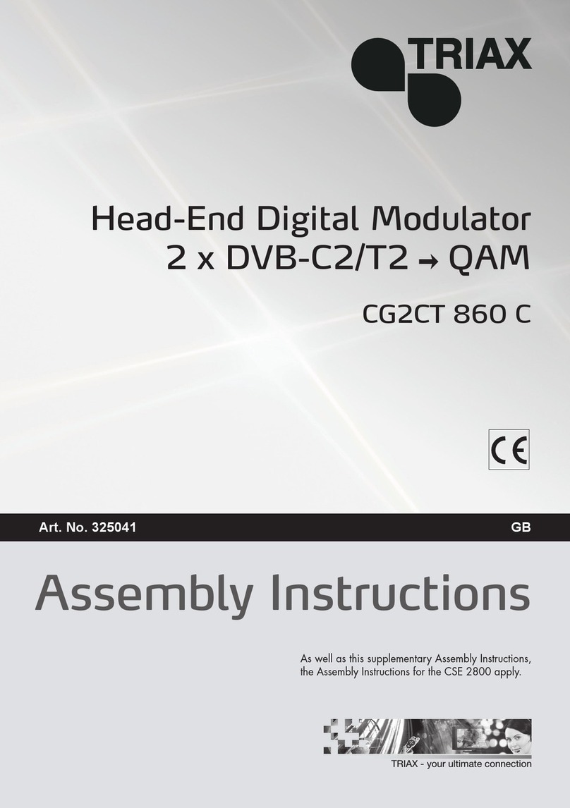 Triax CG2CT 860 C User manual Triax CG2CT 860 C User manual
