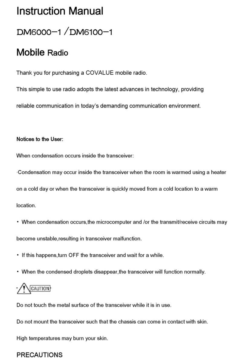 Covalue DM6100-1 instruction manual
