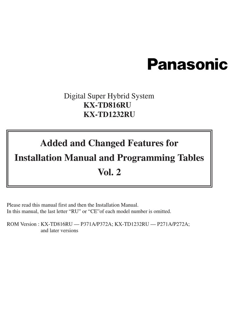 Panasonic KX-TD816RU User manual Panasonic KX-TD816RU User manual