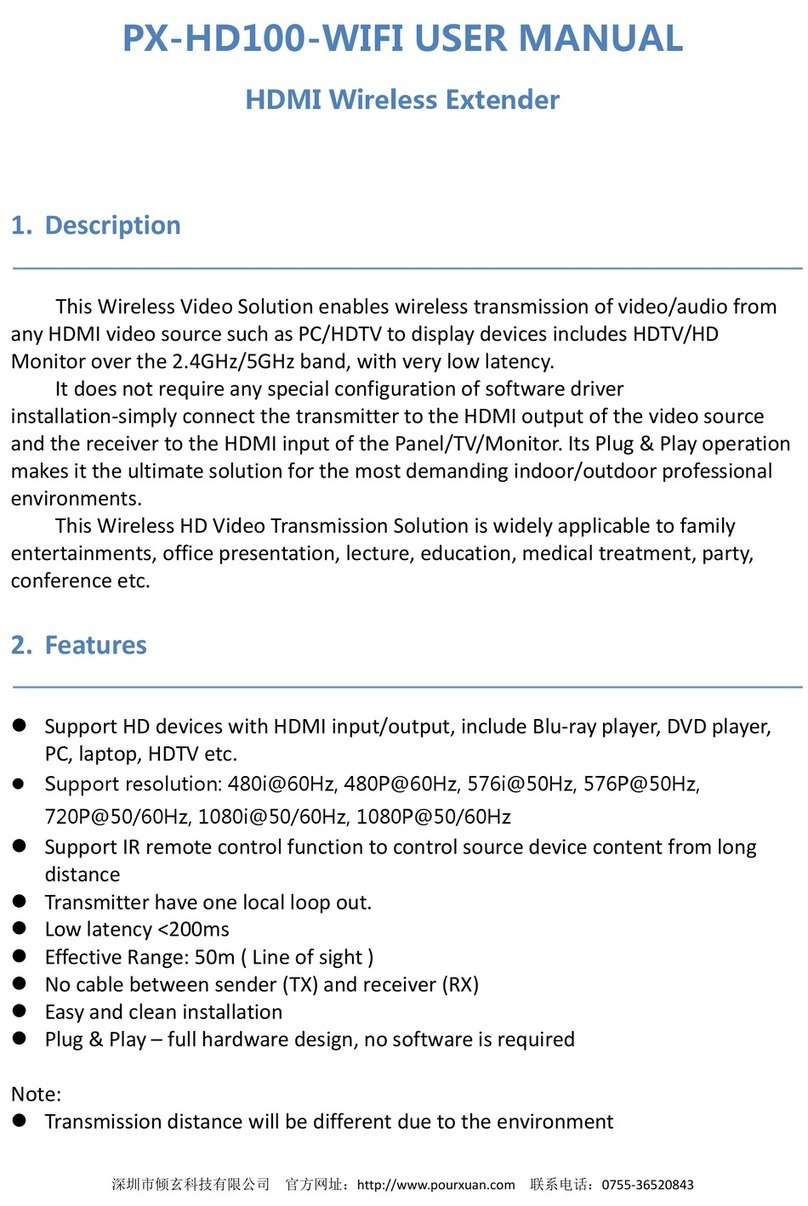 PourXuan PX-HD100-WIFI User manual