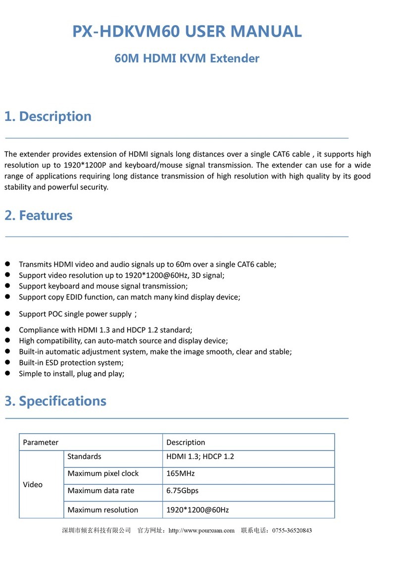 PourXuan PX-HDKVM60 user manual PourXuan PX-HDKVM60 user manual