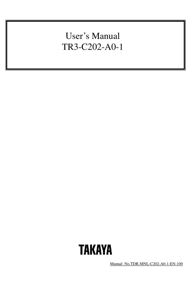 TAKAYA TR3-C202-A0-1 user manual