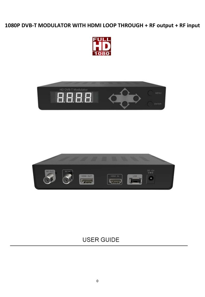 Argent Cables HD DVB-T MODULATOR User manual