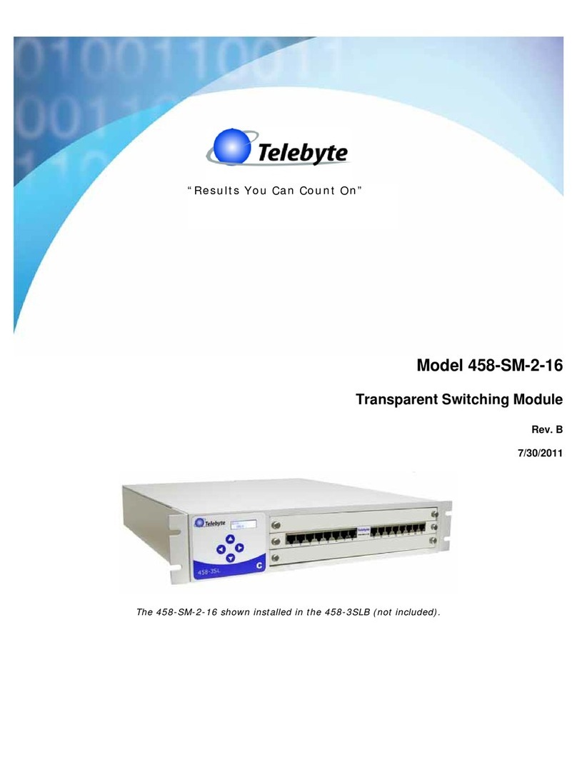 Telebyte 458-SM-2-16 instruction manual