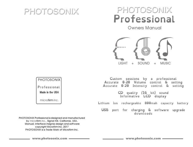 Photosonix Professional owner's manual