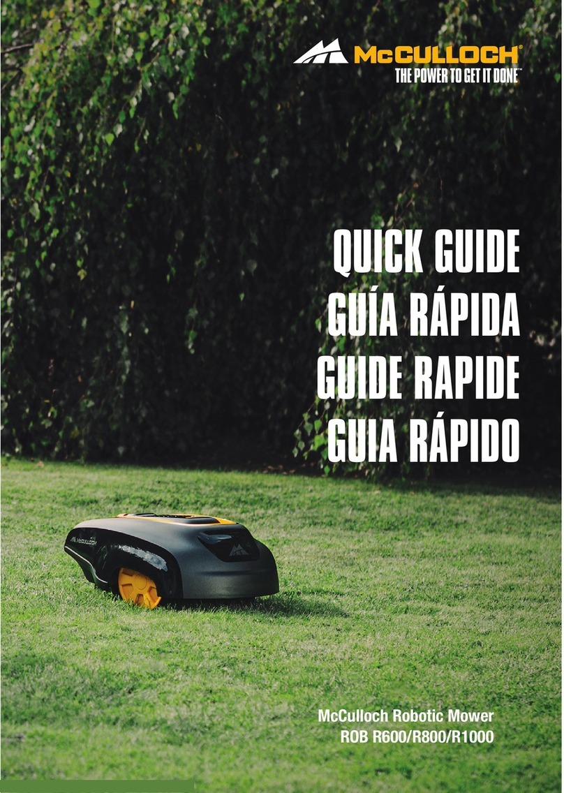 McCulloch ROB R600 quick guide