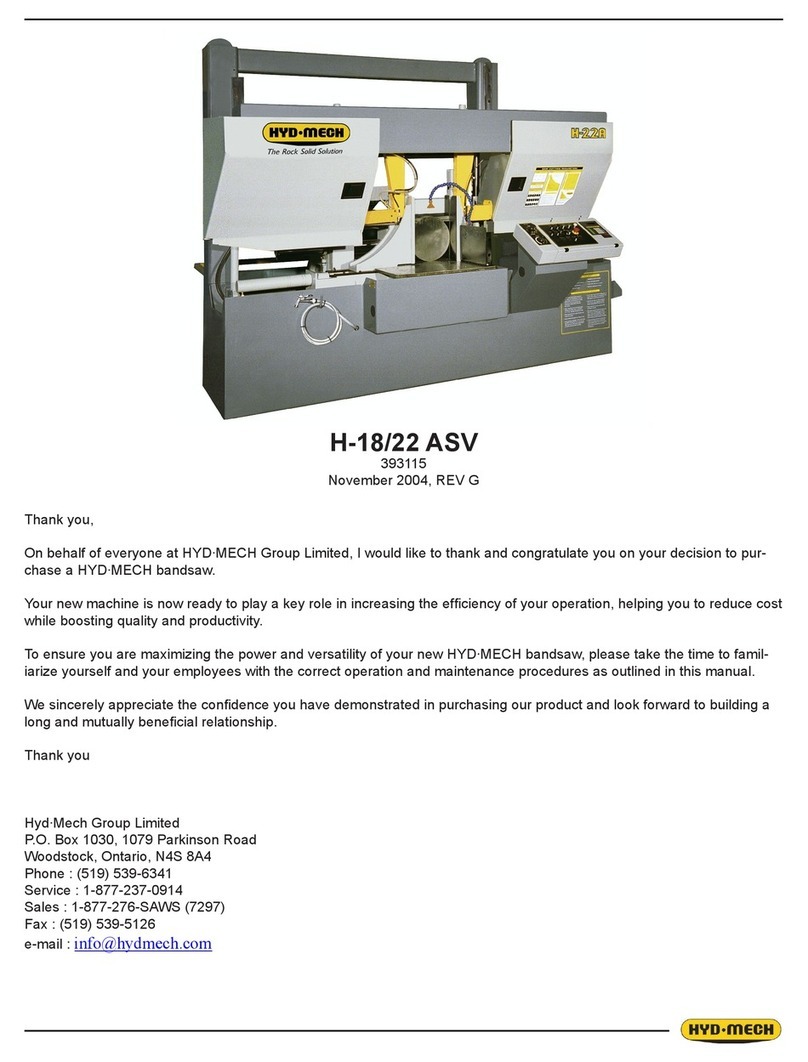 Hyd-Mech H-18 ASV manual