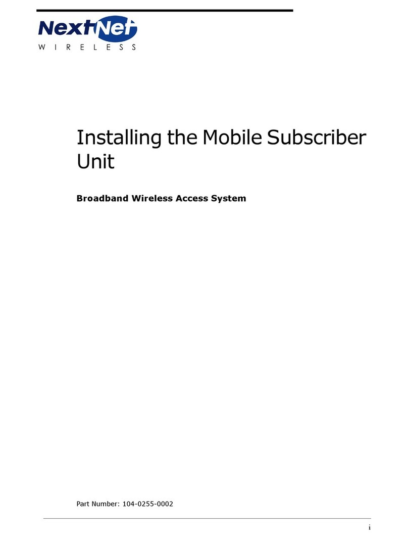 NextNet Wireless Mobile Subscriber Unit installation guide