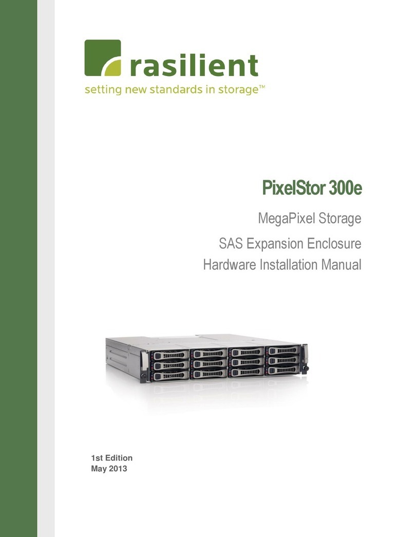 Rasilient PixelStor 300e Hardware installation manual
