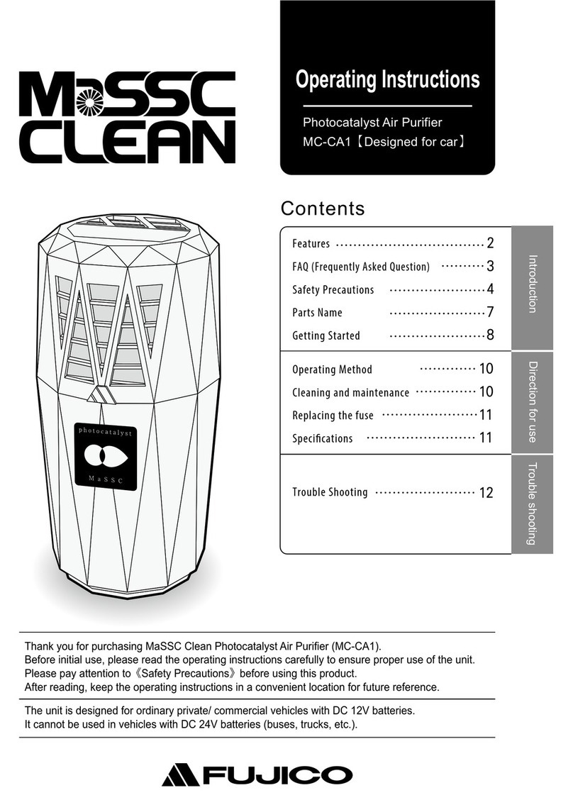 MaSSC Clean MC-CA1 operating instructions MaSSC Clean MC-CA1 operating instructions